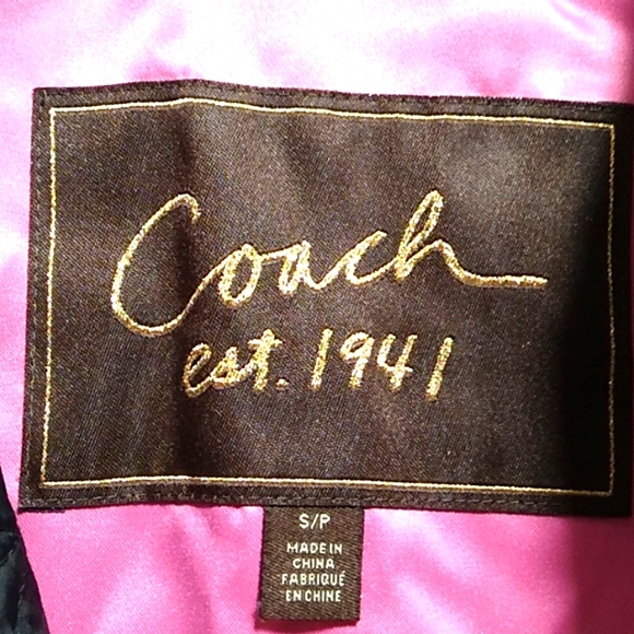 FINAL SALE! Coach Monogram Quilted Coat Sz. S/P Very Good Condition - Picture 2 of 16